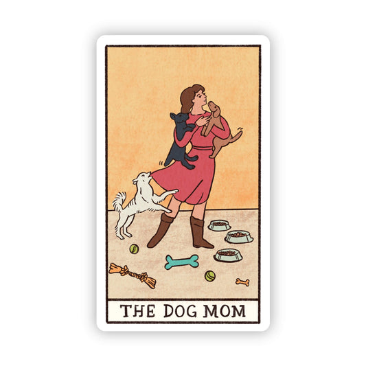 Sticker "The Dog Mom" Tarot Card