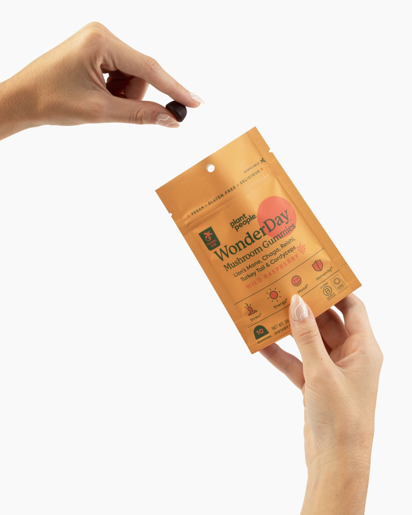 Plant People Grab-n-Go Size: WonderDay Mushroom Gummies