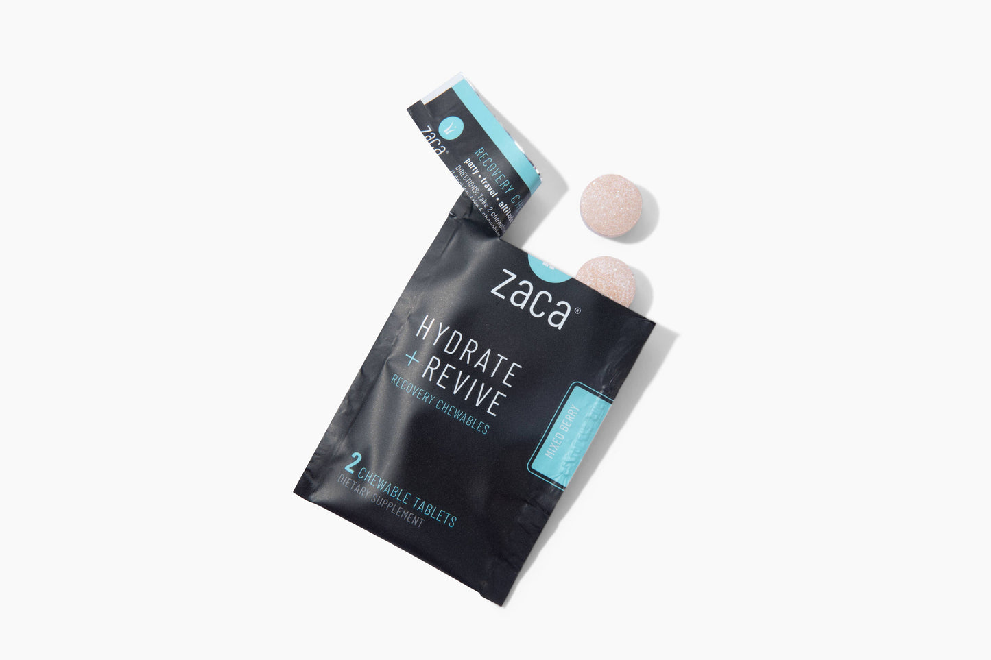 Zaca, Hydrate + Revive Chewable - Mixed Berry