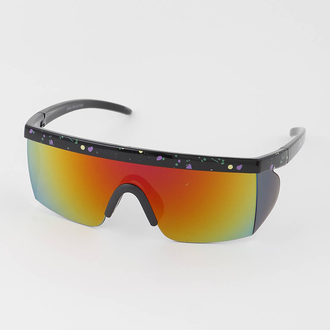 Sunglasses Retro Visor Shield