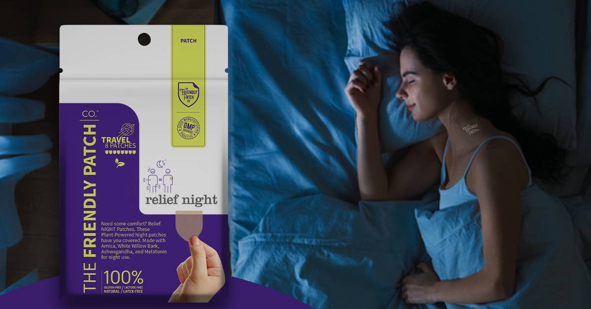 Patch ~ Relief Night Pain - Arnica, Melatonin, menthol 8 pack