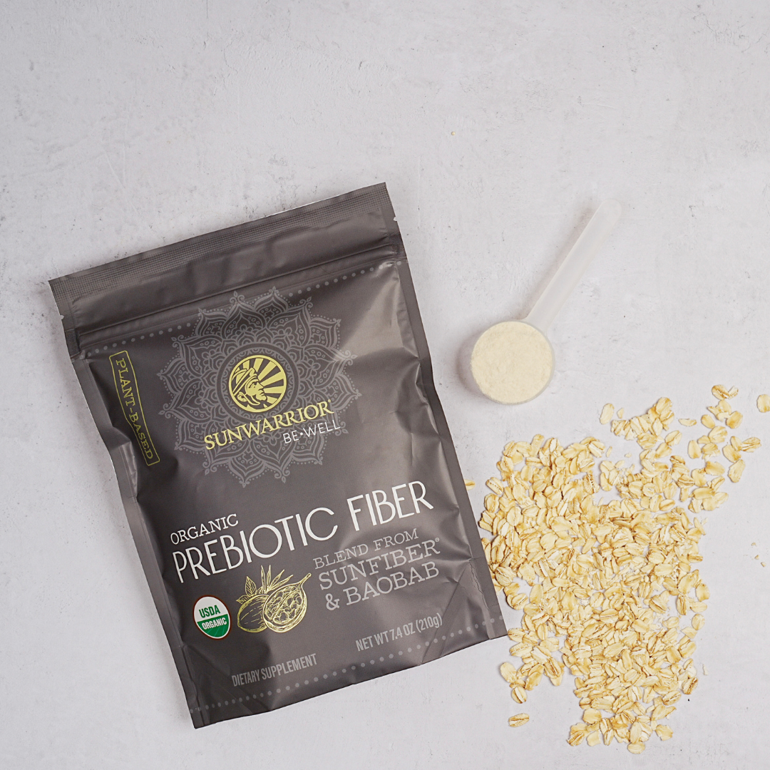 Sunwarrior, Be Well Prebiotic Fiber Powder Supplement - Organic